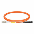 1m (3ft) Fiber Patch Cable, 2 Fibers, LC UPC Duplex to MTRJ UPC Male Duplex, Multimode (OM2), Riser (OFNR), 1.8mm, Tight-Buffered, Orange