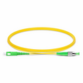 1m (3ft) Fiber Patch Cable, 1 Fiber, SC APC Simplex to FC APC Simplex, Single Mode (OS2), Riser (OFNR), 2.0mm, Tight-Buffered, Yellow