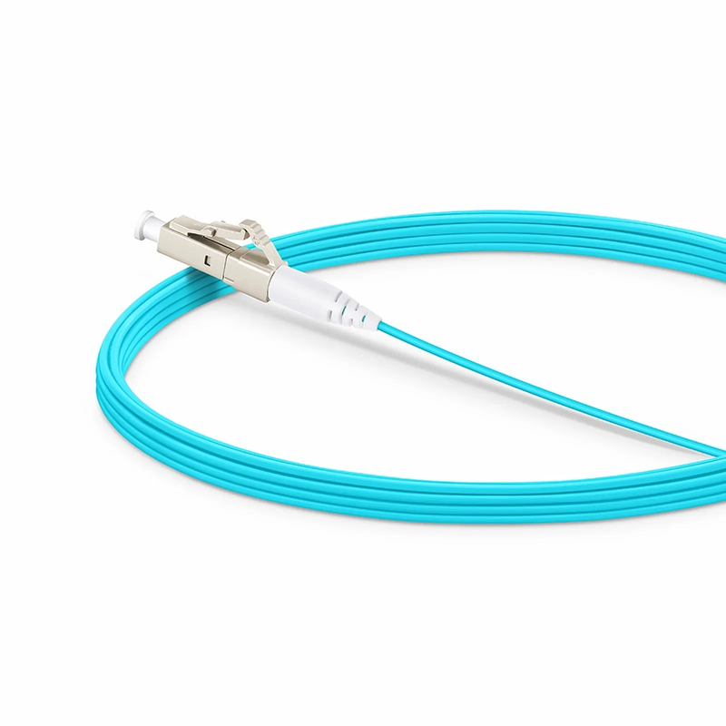 5m (16ft) Fiber Patch Cable, 1 Fiber, LC UPC Simplex to LC UPC Simplex, Multimode (OM4), LSZH, 1.2mm, Tight-Buffered, Aqua