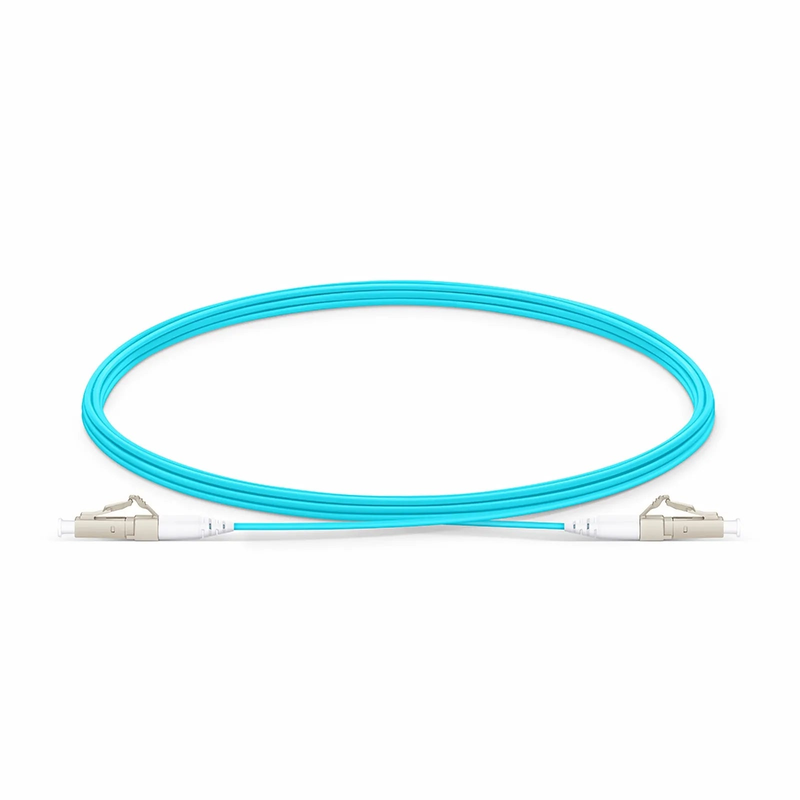 3m (10ft) Fiber Patch Cable, 1 Fiber, LC UPC Simplex to LC UPC Simplex, Multimode (OM4), LSZH, 1.2mm, Tight-Buffered, Aqua