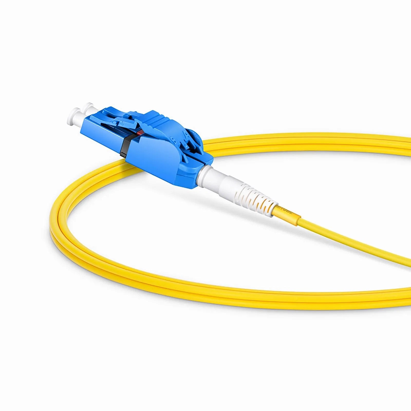 1m (3ft) Fiber Patch Cable, 2 Fibers, LC UPC Duplex to LC UPC Duplex Switchable Clip Uniboot, Single Mode (OS2), Riser (OFNR), 2.0mm, Yellow