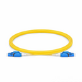 2m (7ft) Fiber Patch Cable, 2 Fibers, LC UPC Duplex to LC UPC Duplex Switchable Clip Uniboot, Single Mode (OS2), Riser (OFNR), 2.0mm, Yellow