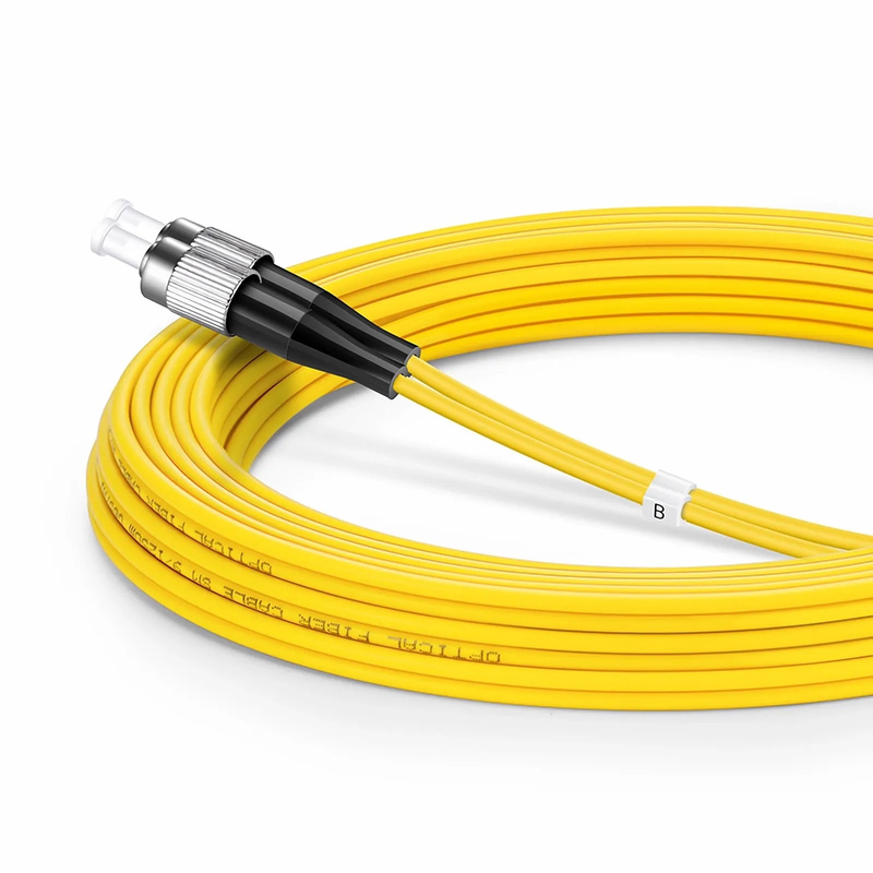 5m (16ft) Fiber Patch Cable, 2 Fibers, LC UPC Duplex to FC UPC, Single Mode (OS2), Riser (OFNR), 2.0mm, Tight-Buffered, Yellow