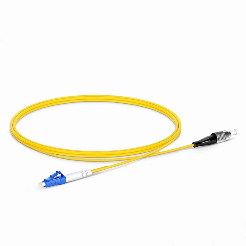 1m (3ft) Fiber Patch Cable, 1 Fiber, LC UPC Simplex to FC UPC Simplex, Single Mode (OS2), Riser (OFNR), 2.0mm, Tight-Buffered, Yellow