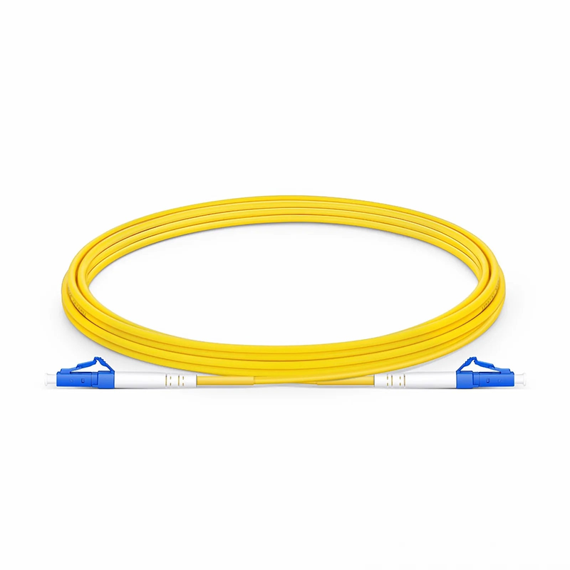 3m (10ft) Fiber Patch Cable, 1 Fiber, LC UPC Simplex to LC UPC Simplex, Single Mode (OS2), Riser (OFNR), 2.0mm, Tight-Buffered, Yellow, 10 Pcs/Pack