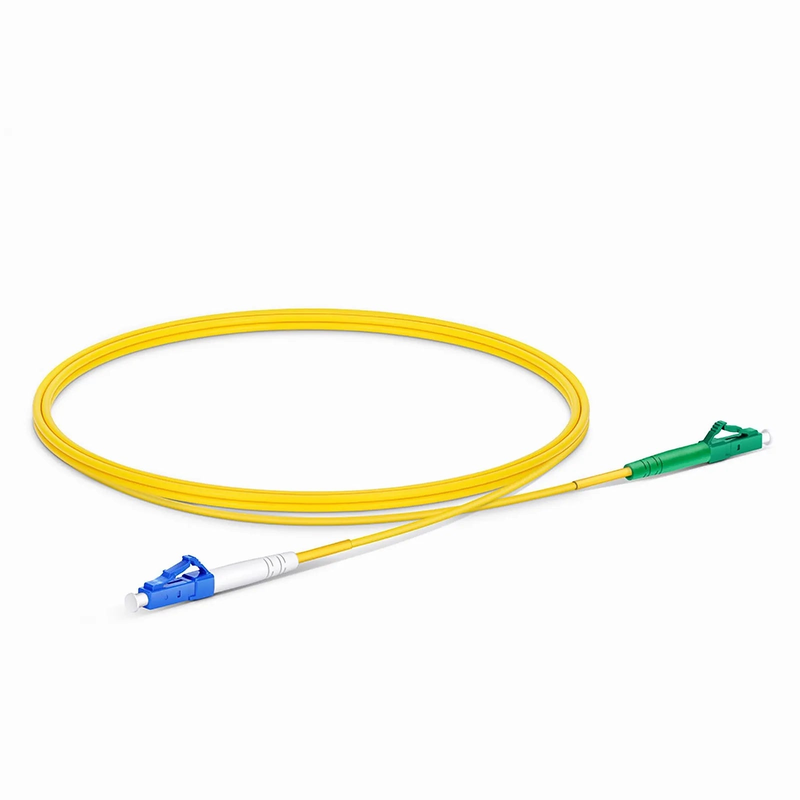 1m (3ft) Fiber Patch Cable, 1 Fiber, LC UPC Simplex to LC APC Simplex, Single Mode (OS2), Riser (OFNR), 2.0mm, Tight-Buffered, Yellow