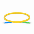 2m (7ft) Fiber Patch Cable, 1 Fiber, SC UPC Simplex to SC APC Simplex, Single Mode (OS2), Riser (OFNR), 2.0mm, Tight-Buffered, Yellow