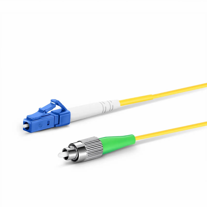 1m (3ft) Fiber Patch Cable, 1 Fiber, LC UPC Simplex to FC APC Simplex, Single Mode (OS2), Riser (OFNR), 2.0mm, Tight-Buffered, Yellow