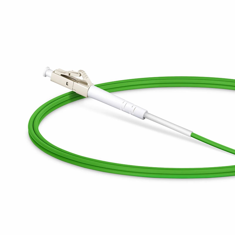 1m (3ft) Fiber Patch Cable, 1 Fiber, LC UPC Simplex to LC UPC Simplex, Multimode (OM5), Riser (OFNR), 2.0mm, Tight-Buffered, Lime Green
