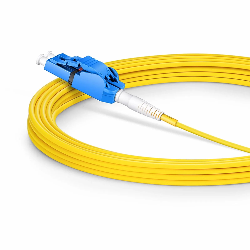 5m (16ft) Fiber Patch Cable, 2 Fibers, LC UPC Duplex to LC UPC Duplex Switchable Clip Uniboot, Single Mode (OS2), Riser (OFNR), 2.0mm, Yellow