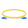 1m (3ft) Fiber Patch Cable, 2 Fibers, LC UPC Duplex to LC UPC Duplex Standard Clip Uniboot, Single Mode (OS2), Riser (OFNR), 2.0mm, Yellow