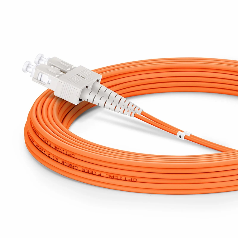 5m (16ft) Fiber Patch Cable, 2 Fibers, LC UPC Duplex to SC UPC Duplex, Multimode (OM2), Riser (OFNR), 2.0mm, Tight-Buffered, Orange