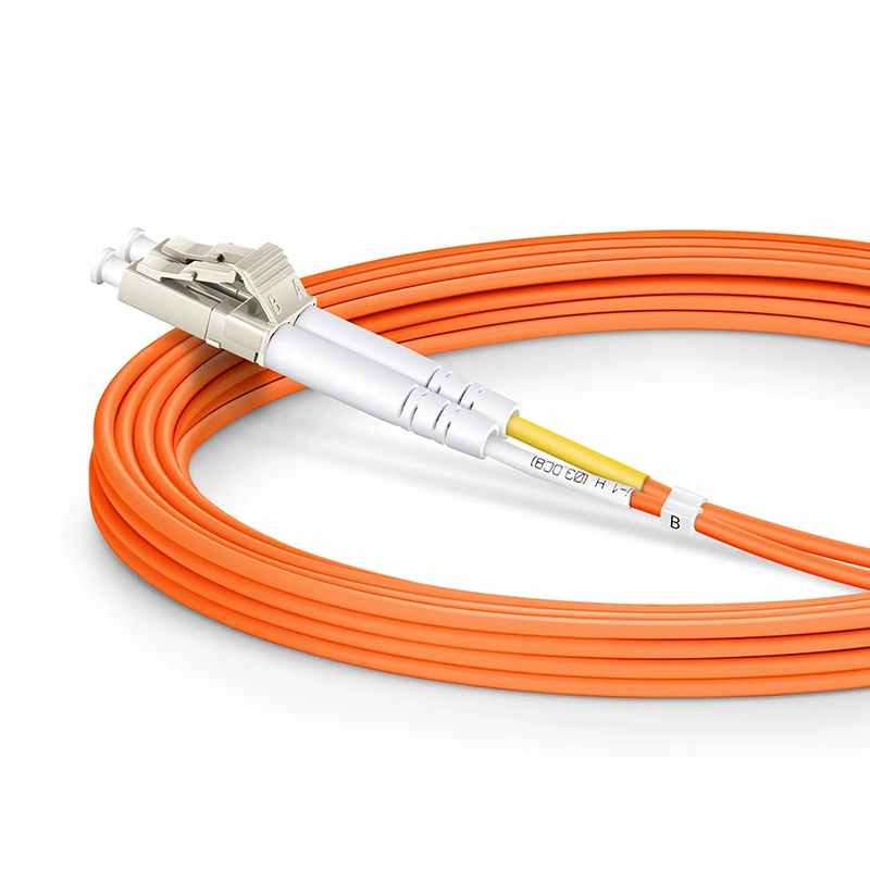 3m (10ft) Fiber Patch Cable, 2 Fibers, LC UPC Duplex to SC UPC Duplex, Multimode (OM2), Riser (OFNR), 2.0mm, Tight-Buffered, Orange