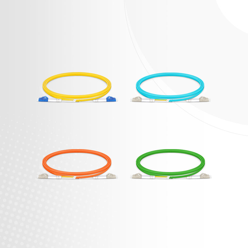 1m (3ft) Fiber Patch Cable, 2 Fibers, G.651, LC UPC Duplex to ST UPC, Multimode (OM1), Riser (OFNR), 2.0mm, Tight-Buffered, Orange