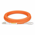 5m (16ft) Fiber Patch Cable, 2 Fibers, G.651, LC UPC Duplex to SC UPC Duplex, Multimode (OM1), Riser (OFNR), 2.0mm, Tight-Buffered, Orange