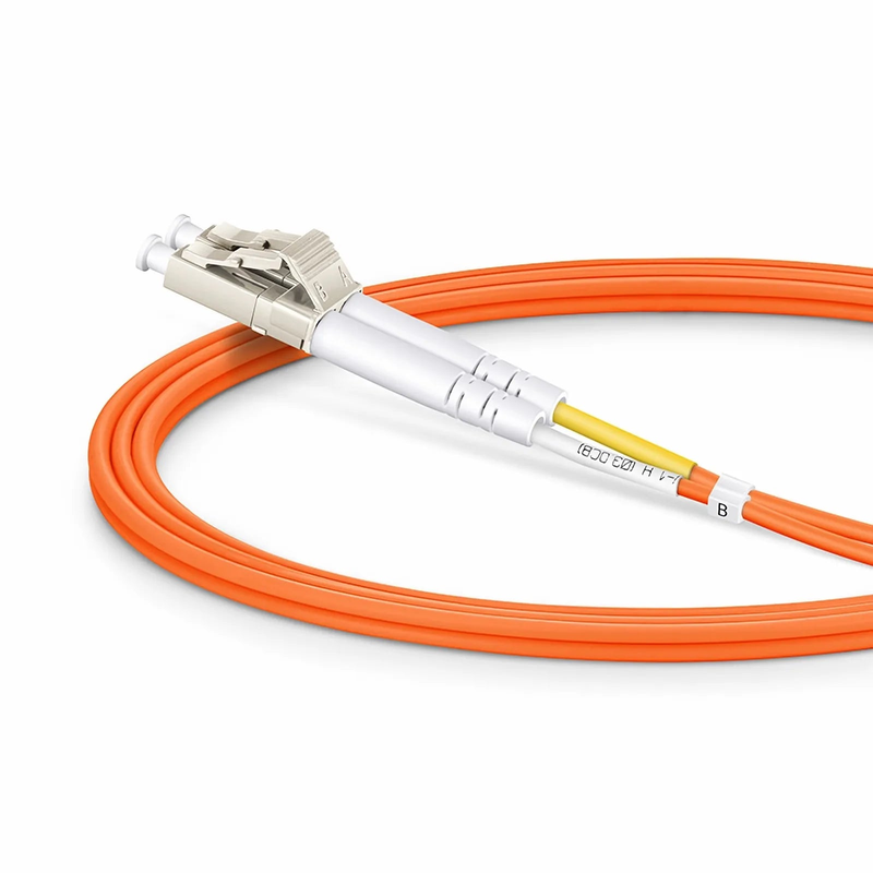 1m (3ft) Fiber Patch Cable, 2 Fibers, G.651, LC UPC Duplex to LC UPC Duplex, Multimode (OM1), Riser (OFNR), 2.0mm, Tight-Buffered, Orange