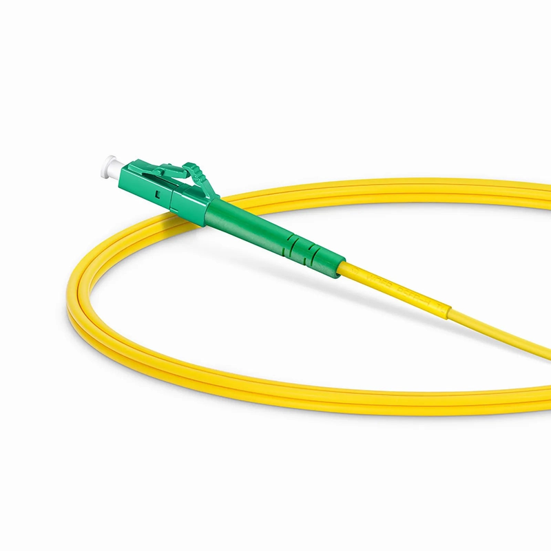 1m (3ft) Fiber Patch Cable, 1 Fiber, LC APC Simplex to LC APC Simplex, Single Mode (OS2), Riser (OFNR), 2.0mm, Tight-Buffered, Yellow, 10 Pcs/Pack