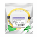 1m (3ft) Fiber Patch Cable, 1 Fiber, SC APC Simplex to SC APC Simplex, Single Mode (OS2), Riser (OFNR), 2.0mm, Tight-Buffered, Yellow, 10 Pcs/Pack