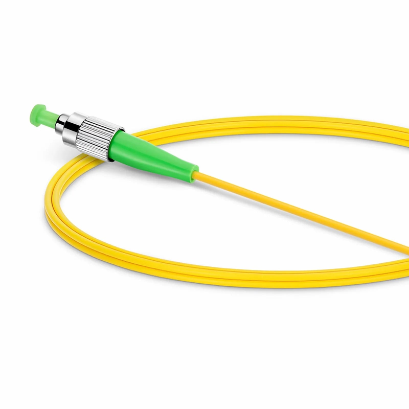 1m (3ft) Fiber Patch Cable, 1 Fiber, FC APC Simplex to FC APC Simplex, Single Mode (OS2), Riser (OFNR), 2.0mm, Tight-Buffered, Yellow