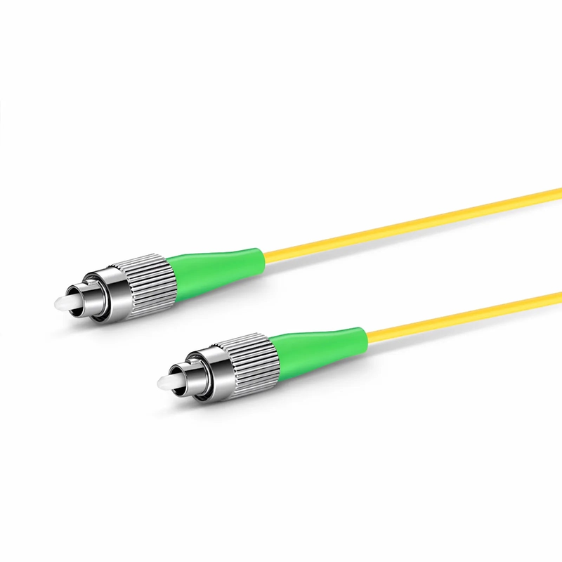 1m (3ft) Fiber Patch Cable, 1 Fiber, FC APC Simplex to FC APC Simplex, Single Mode (OS2), Riser (OFNR), 2.0mm, Tight-Buffered, Yellow