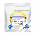 1m (3ft) Fiber Patch Cable, 2 Fibers, LC UPC Duplex to LC UPC Duplex, Single Mode (OS2), Riser (OFNR), 2.0mm, Tight-Buffered, Yellow, 10 Pcs/Pack