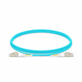 5m (16ft) Fiber Patch Cable, 2 Fibers, LC UPC Duplex to LC UPC Duplex, Multimode (OM4), Riser (OFNR), 1.2mm, Tight-Buffered, Aqua