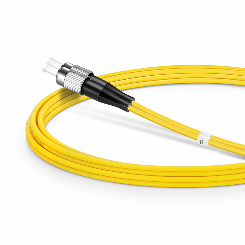 2m (7ft) Fiber Patch Cable, 2 Fibers, LC UPC Duplex to FC UPC, Single Mode (OS2), Riser (OFNR), 2.0mm, Tight-Buffered, Yellow