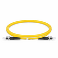 1m (3ft) Fiber Patch Cable, 2 Fibers, ST UPC to ST UPC, Single Mode (OS2), Riser (OFNR), 2.0mm, Tight-Buffered, Yellow