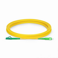7m (23ft) Fiber Patch Cable, 1 Fiber, LC APC Simplex to SC APC Simplex, Single Mode (OS2), Riser (OFNR), 2.0mm, Tight-Buffered, Yellow