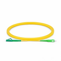 2m (7ft) Fiber Patch Cable, 1 Fiber, LC APC Simplex to SC APC Simplex, Single Mode (OS2), Riser (OFNR), 2.0mm, Tight-Buffered, Yellow