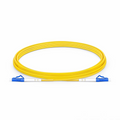 3m (10ft) Fiber Patch Cable, 1 Fiber, G.657.A2, LC UPC Simplex to LC UPC Simplex, Single Mode (OS2), Riser (OFNR), 2.0mm, Tight-Buffered, Yellow
