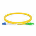1m (3ft) Fiber Patch Cable, 2 Fibers, LC UPC Duplex to SC APC Duplex, Single Mode (OS2), Riser (OFNR), 2.0mm, Tight-Buffered, Yellow