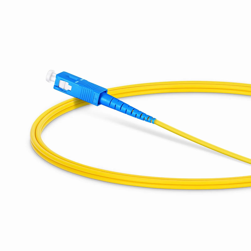 1m (3ft) Fiber Patch Cable, 1 Fiber, SC UPC Simplex to SC UPC Simplex, Single Mode (OS2), Riser (OFNR), 2.0mm, Tight-Buffered, Yellow