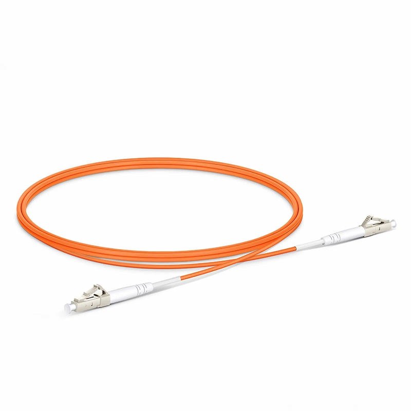 1m (3ft) Fiber Patch Cable, 1 Fiber, G.651, LC UPC Simplex to LC UPC Simplex, Multimode (OM1), Riser (OFNR), 2.0mm, Tight-Buffered, Orange
