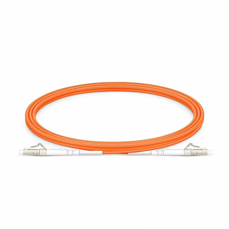 2m (7ft) Fiber Patch Cable, 1 Fiber, G.651, LC UPC Simplex to LC UPC Simplex, Multimode (OM1), Riser (OFNR), 2.0mm, Tight-Buffered, Orange