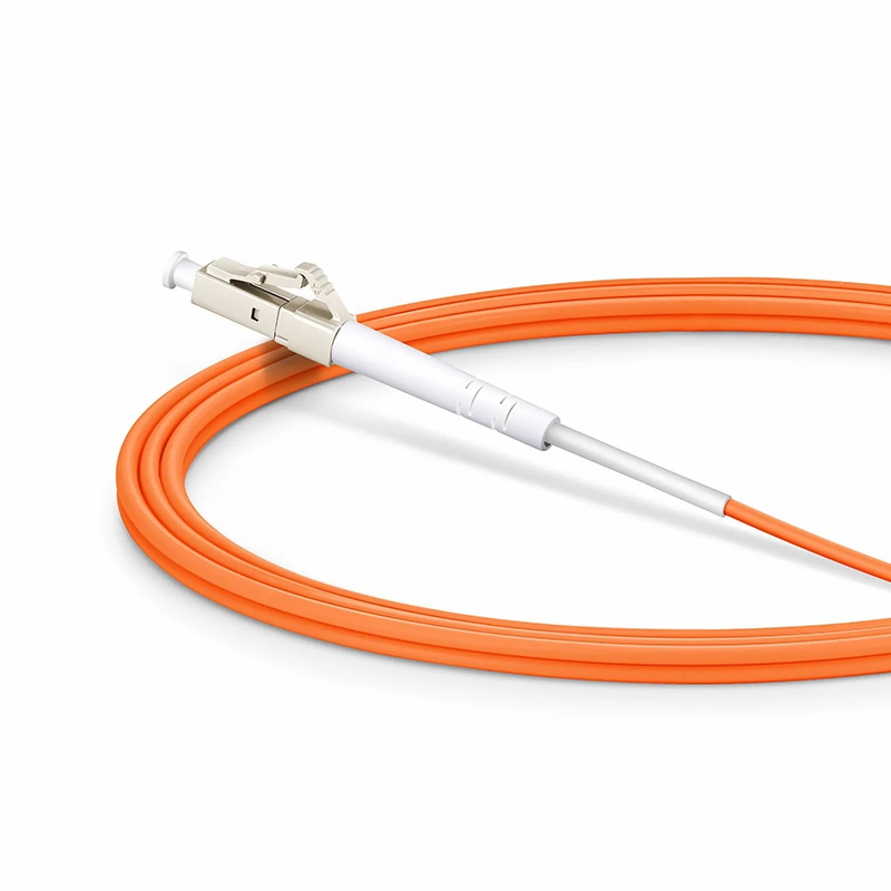 2m (7ft) Fiber Patch Cable, 1 Fiber, G.651, LC UPC Simplex to LC UPC Simplex, Multimode (OM1), Riser (OFNR), 2.0mm, Tight-Buffered, Orange