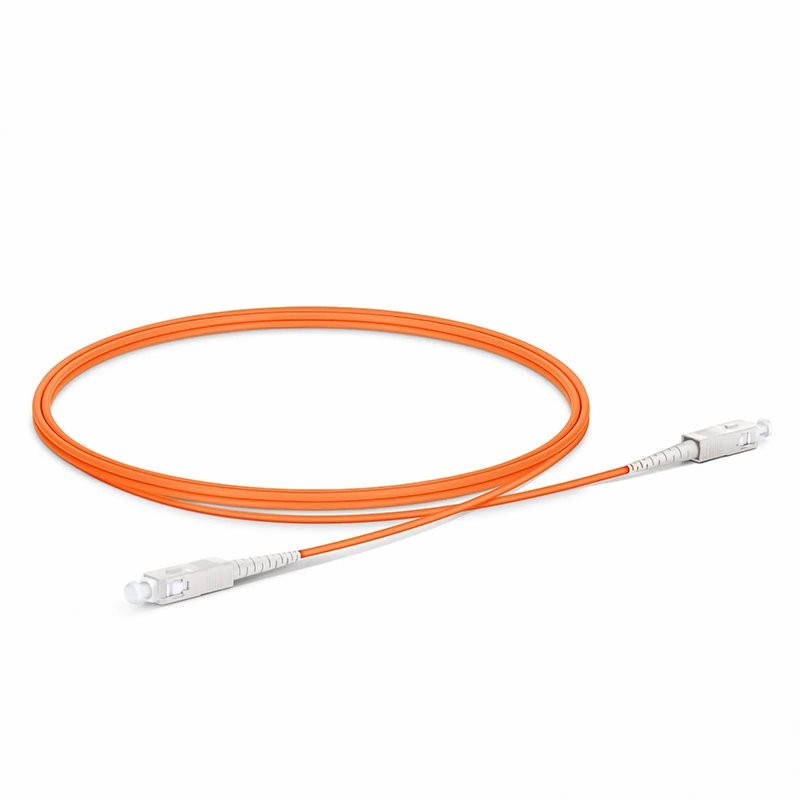 1m (3ft) Fiber Patch Cable, 1 Fiber, G.651, SC UPC Simplex to SC UPC Simplex, Multimode (OM1), Riser (OFNR), 2.0mm, Tight-Buffered, Orange