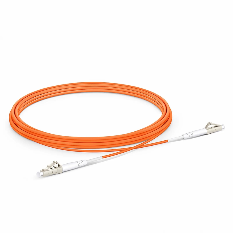 3m (10ft) Fiber Patch Cable, 1 Fiber, G.651, LC UPC Simplex to LC UPC Simplex, Multimode (OM1), Riser (OFNR), 2.0mm, Tight-Buffered, Orange