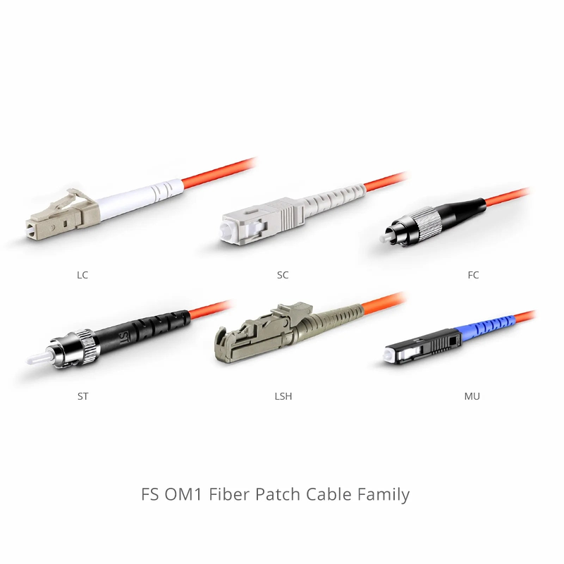 3m (10ft) Fiber Patch Cable, 1 Fiber, G.651, LC UPC Simplex to LC UPC Simplex, Multimode (OM1), Riser (OFNR), 2.0mm, Tight-Buffered, Orange
