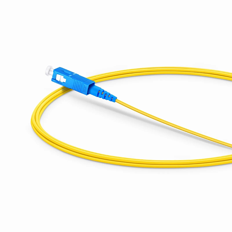 2m (7ft) Fiber Patch Cable, 1 Fiber, SC UPC Simplex to SC UPC Simplex, Single Mode (OS2), LSZH, 1.2mm, Tight-Buffered, Yellow