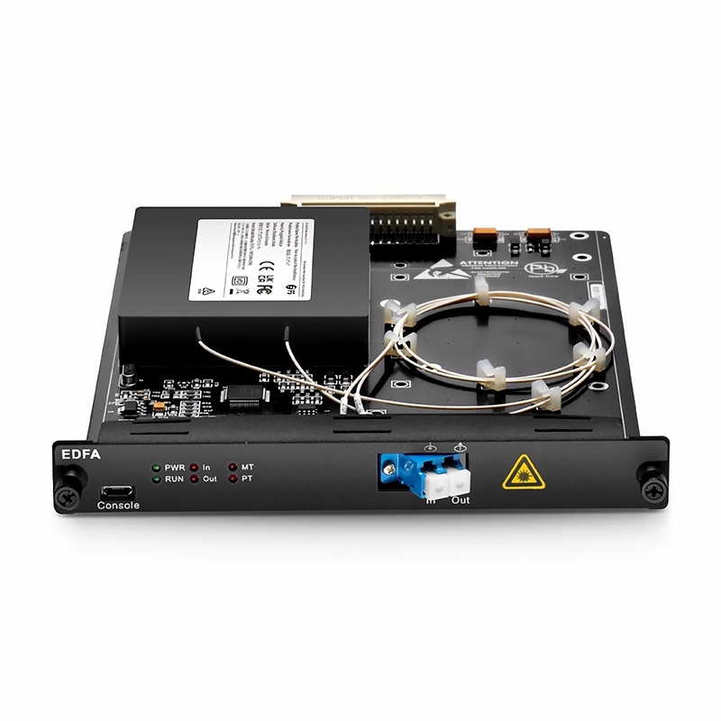FMT20PA-EDFA, 20dB Gain C-band DWDM EDFA Pre-Amplifier for FMT Managed Chassis, 13dBm Output