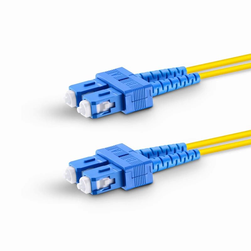 3m (10ft) Fiber Patch Cable, 2 Fibers, SC UPC Duplex to SC UPC Duplex, Single Mode (OS2), LSZH, 2.0mm, Tight-Buffered, Yellow