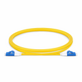 1m (3ft) Fiber Patch Cable, 2 Fibers, Short Boot, LC UPC Duplex to LC UPC Duplex, Single Mode (OS2), Riser (OFNR), 2.0mm, Tight-Buffered, Yellow