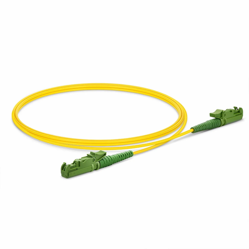 1m (3ft) Fiber Patch Cable, 1 Fiber, LSH APC Simplex to LSH APC Simplex, Single Mode (OS2), LSZH, 2.0mm, Tight-Buffered, Yellow