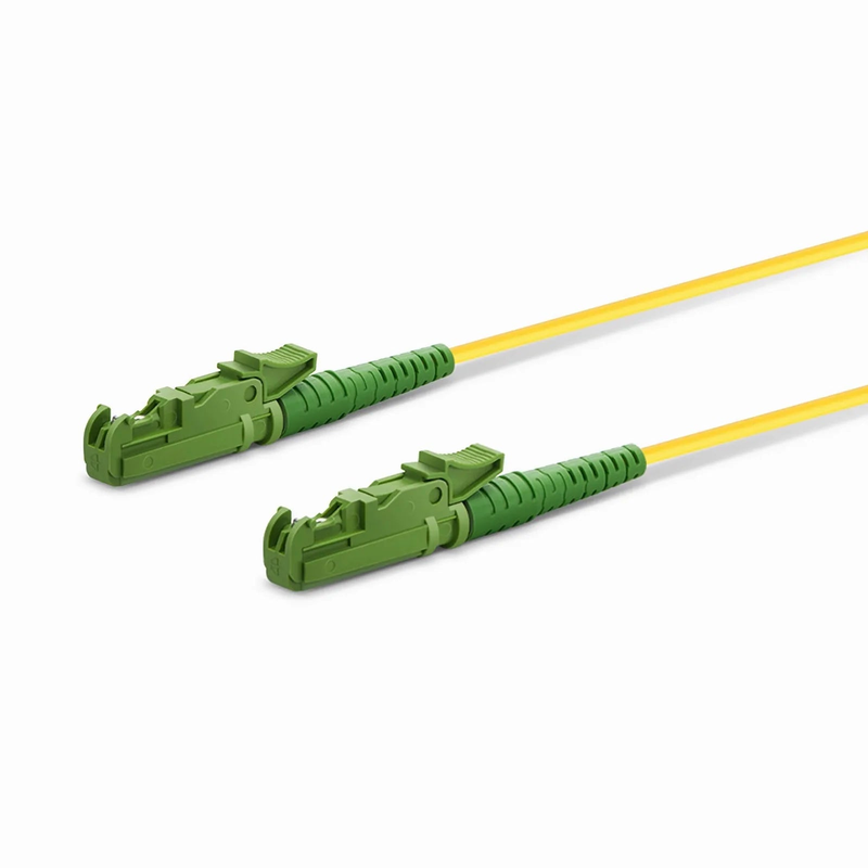 1m (3ft) Fiber Patch Cable, 1 Fiber, LSH APC Simplex to LSH APC Simplex, Single Mode (OS2), LSZH, 2.0mm, Tight-Buffered, Yellow