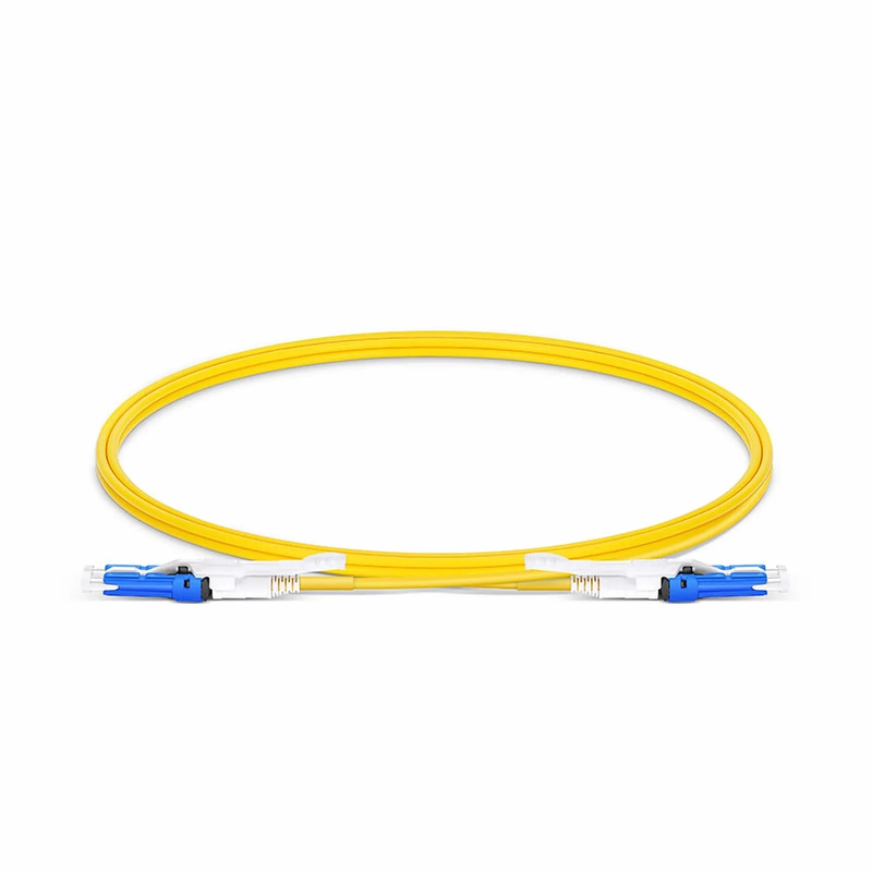 1m (3ft) Fiber Patch Cable, 2 Fibers, CS™ UPC Duplex to CS™ UPC Duplex Uniboot, Single Mode (OS2), Riser (OFNR), 2.0mm, Yellow, for 200/400G Network Connection