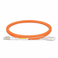 1m (3ft) Fiber Patch Cable, 2 Fibers, LC UPC Duplex to SC UPC Duplex, Multimode (OM2), Riser (OFNR), 2.0mm, Tight-Buffered, Orange