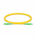 2m (7ft) Fiber Patch Cable, 1 Fiber, SC APC Simplex to SC APC Simplex, Single Mode (OS2), Riser (OFNR), 3.0mm, Tight-Buffered, Yellow