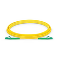 3m (10ft) Fiber Patch Cable, 1 Fiber, LC APC Simplex to LC APC Simplex, Single Mode (OS2), Riser (OFNR), 3.0mm, Tight-Buffered, Yellow