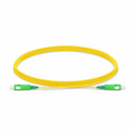 5m (16ft) Fiber Patch Cable, 1 Fiber, SC APC Simplex to SC APC Simplex, Single Mode (OS2), Riser (OFNR), 1.2mm, Tight-Buffered, Yellow
